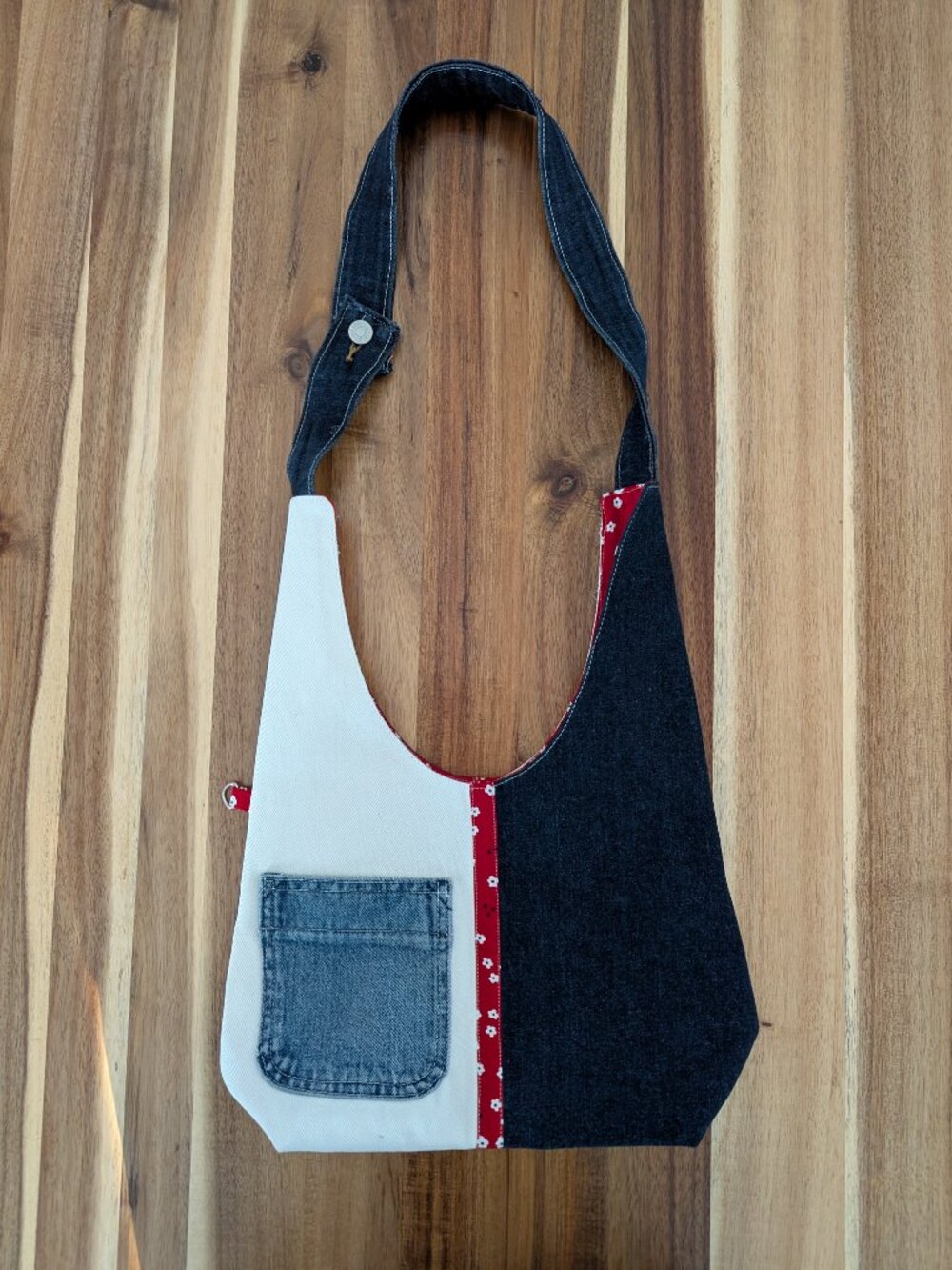 Denim Handbag made from Levi's jeans new. Custom 13 x 18 inches